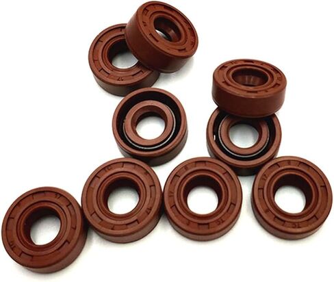 Oil Seals Flat Rubber washers Seal Washer 2pcs ID 20nn Rubber Oil Seal FKM Shaft Oil Seal TC-20/28/30/32/34/35-48/50/52mm Brown FKM Covered Double Lip with Garter Gasket Lip in Saudi Arabia