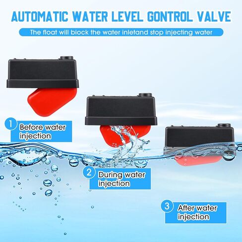 2 Pack Water Tank Float Valve Automatic Water Level Control Float Valve for Pond Farm Livestock Cattle Goat Horse Pool Aquariums Hydroponics and Reservoir Autofill Livestock Waterer in Saudi Arabia