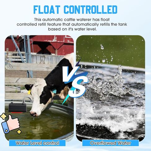 2 Pack Water Tank Float Valve Automatic Water Level Control Float Valve for Pond Farm Livestock Cattle Goat Horse Pool Aquariums Hydroponics and Reservoir Autofill Livestock Waterer in Saudi Arabia