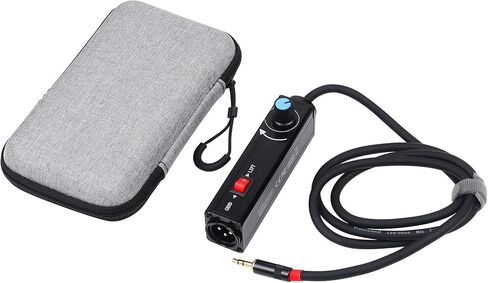 AUX to XLR Isolation Box, 3.5mm TRS to 3-Pin XLR Hum Eliminator with Volume Control, Built-in Audio Transformer & Ground Lift Switch, 3.3ft Cord, Removable Gold Coated AUX Plug in Kuwait