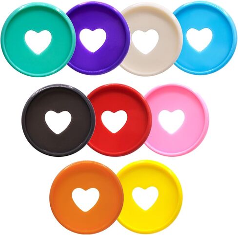 33pcs توسيع رابط حلقات DISC 1.1 بوصة أقراص ديسكوبية من المخطط الملحقات الدفترية Discbound (Red Heart ، 1.1inch/28mm 33pcs) in Kuwait