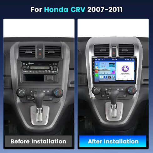 8 CORE 4+64GB لـ Honda CRV 2007-2011 Android 15 Car Stereo Wireless Carplay Android Auto ، 10.1 '' 'Carner Car Radio مع GPS ، WiFi ، 32EQ DSP ، 59 UI ، Bluetooth ، FM RDS ، Camera Camera Camera in Kuwait