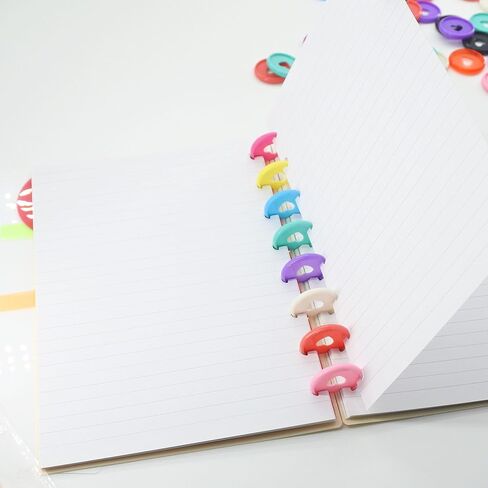 33pcs توسيع رابط حلقات DISC 1.1 بوصة أقراص ديسكوبية من المخطط الملحقات الدفترية Discbound (Red Heart ، 1.1inch/28mm 33pcs) in Kuwait