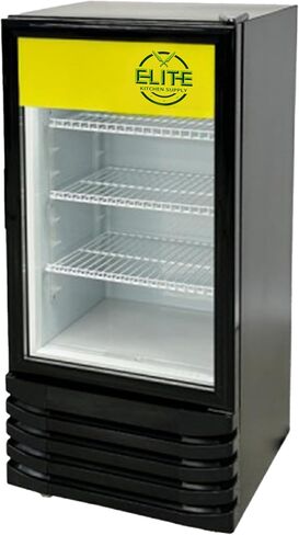 ثلاجة باب زجاجية تجارية ، تاجر ETL Coller Cooler ، 64 "علبة عرض عالية ، تبريد المروحة 9.8 Cu. in Kuwait
