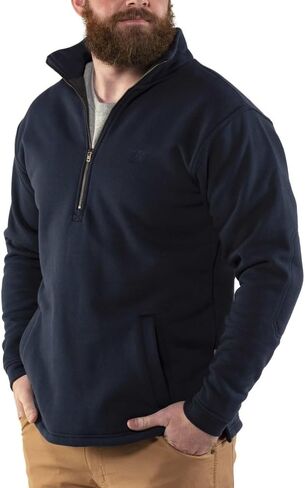 رجال JR1006 1/2-zip مبطن قميص من النوع الثقيل in Saudi Arabia