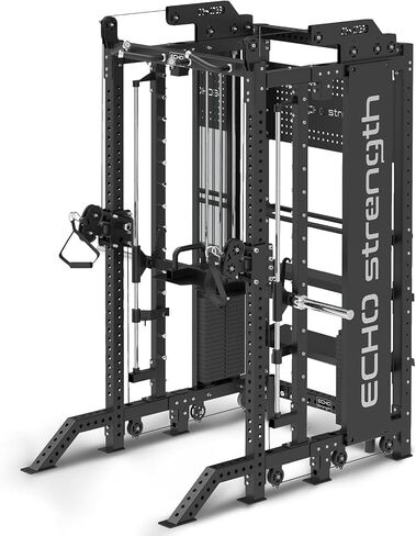 Commercial Cable Crossover Exercise Machine All in One Functional Trainer Cable Machine with 400LBS Weight Stacks Power Cage Squat Rack with Pulley System Compact Functional Trainer for Home Gyms in Saudi Arabia