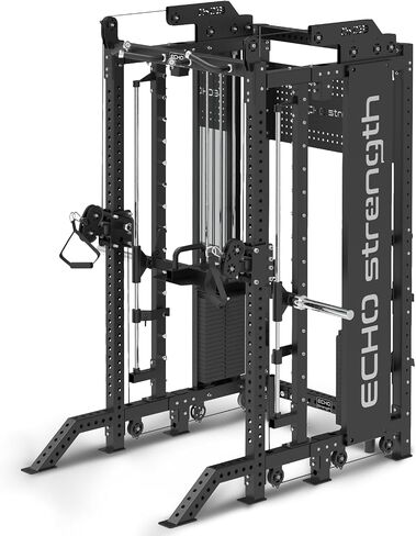 Commercial Cable Crossover Exercise Machine All in One Functional Trainer Cable Machine with 400LBS Weight Stacks Power Cage Squat Rack with Pulley System Compact Functional Trainer for Home Gyms in Saudi Arabia