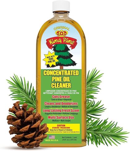 King Pine Concentrated Pine Oil Multi-Surface Cleaner Industrial Strength, Gold, 16 Fl Oz in Kuwait