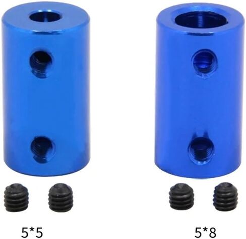 2pcs D14 L25 Aluminum Flexible Coupling Bore 5mm 6mm 8mm Flexible Shaft Coupler Stepper Motor Flexible Shaft Coupler(8x8x25mm) in Kuwait