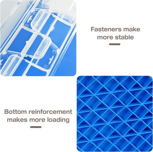 BIG RED Collapsible, Foldable, Stackable Storage Milk Crate Baskets with Handles: Ideal for Organizing Tools, Books, Food, Drinks, Camping & Transport - 45L, Red/Black (3 Pack) in Kuwait