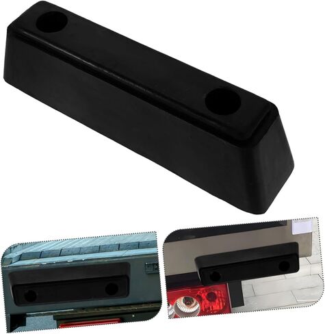 Amosfun Heavy Duty Rubber Bumper Pad Reinforced Rectangular Dock Bumper for Commercial Truck Trailer Impact Absorbing Collision Cushion for Vehicle Safety and Cargo Protection in Saudi Arabia
