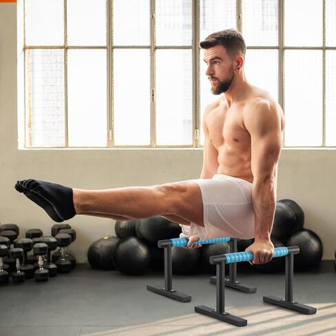 Parallettes تدريب القوة i-sit Push Up Bars ، معدات تمرينات تمرينات تمرينات تمرينات للتمرينات المنزلية ، حانات الجمباز المضادة للانزلاق ، وقطع اليدين والغمس للتمرين في الهواء الطلق in Saudi Arabia