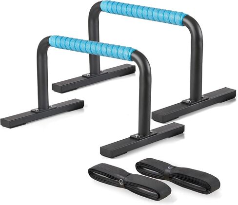 Strength Training Parallettes Push Up Bars, Pushup Handles Calisthenics Equipment for Home Workout, Anti-slip Gymnastics Bars, Handstand & Dip Bar for Outdoor Exercise in Saudi Arabia