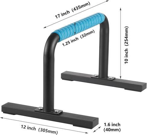 Strength Training Parallettes Push Up Bars, Pushup Handles Calisthenics Equipment for Home Workout, Anti-slip Gymnastics Bars, Handstand & Dip Bar for Outdoor Exercise in Saudi Arabia