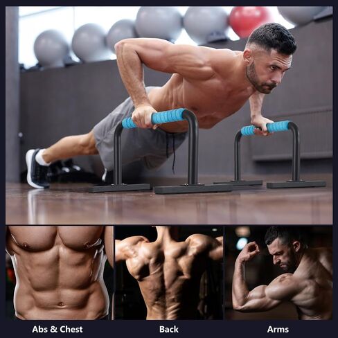 Strength Training Parallettes Push Up Bars, Pushup Handles Calisthenics Equipment for Home Workout, Anti-slip Gymnastics Bars, Handstand & Dip Bar for Outdoor Exercise in Saudi Arabia