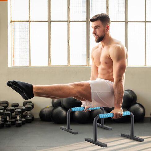Strength Training Parallettes Push Up Bars, Pushup Handles Calisthenics Equipment for Home Workout, Anti-slip Gymnastics Bars, Handstand & Dip Bar for Outdoor Exercise in Saudi Arabia