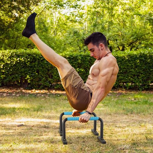 Strength Training Parallettes Push Up Bars, Pushup Handles Calisthenics Equipment for Home Workout, Anti-slip Gymnastics Bars, Handstand & Dip Bar for Outdoor Exercise in Saudi Arabia