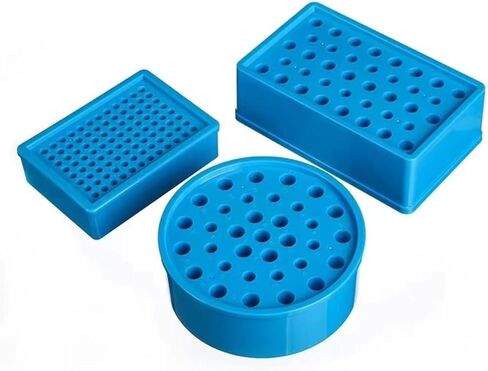 Plastic Ice Box for Laboratory, PCR Centrifuge Tube Storage Rack, Laboratory Supplies, 0.2/0.5/1.5/2ml, 1 Piece (Round Type) in Kuwait