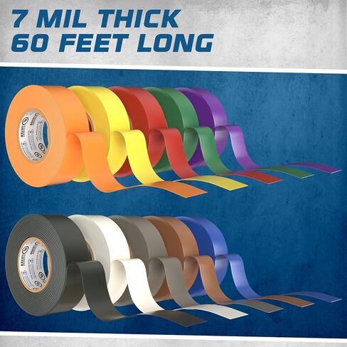 OHLECTRIC Professional Grade Vinyl Electrical Tape (1 Pack) Purple - 7 Mil Thick Flame-Retardant, Heat & Weather Resistant 3/4 Inch x 60 Feet | Ideal for Contractors & Electricians in Saudi Arabia