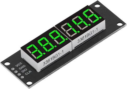 0.36 بوصة عرض LED وحدة أنبوب رقمي شائع Anode TM1637 محرك أقراص أنبوب 6 أرقام 7 قطعة 4 بتات أنبوب السائق مع رأس دبوس الضوء الأخضر 5 فولت in Saudi Arabia