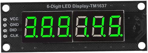 0.36 بوصة عرض LED وحدة أنبوب رقمي شائع Anode TM1637 محرك أقراص أنبوب 6 أرقام 7 قطعة 4 بتات أنبوب السائق مع رأس دبوس الضوء الأخضر 5 فولت in Saudi Arabia