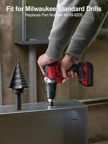 48-89-9205 Step Drill Bit Fit for Milwaukee Metal Step Bits, 5 1/4" - 1-3/8" in Saudi Arabia