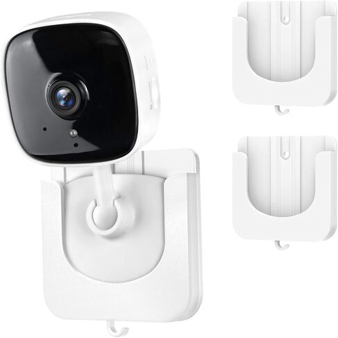 Adhesive Tapo Camera Mount Fits for Tapo Indoor Security Camera C100/C101/C110/C111/Kasa Smart Security Camera EC60/KC400/KC100/KC105, No Drill Wall Mount Bracket Fits TP Link Camera,2Pack in Saudi Arabia