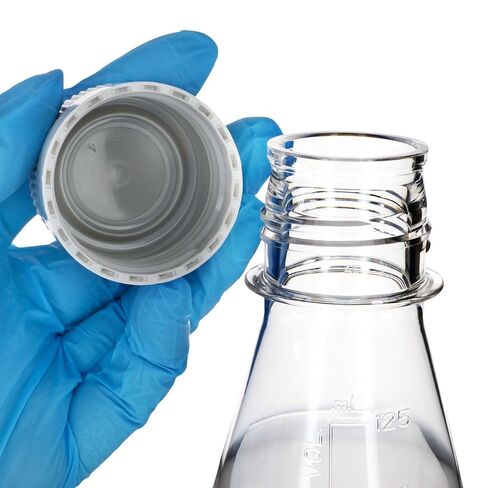 Eisco-حزمة من 24 ، 125 مل قوارير Petg Erlenmeyer المعقمة ، غير المنتهية ، القاع المسطح ، من الدرجة المعملية ، Gamma معقمة ، USP من الدرجة السادسة ، مثالية لثقافة الخلية ، المعالجة الصيدلانية الحيوية ، التخزين الكيميائي in Saudi Arabia