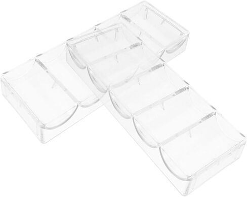 Toyandona acrylic poker chip chip tray 2pcs رف رقاقة البوكر كبير السعة للعبة ليل للاستخدام المنزلي in Kuwait