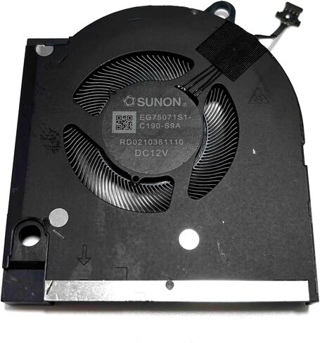 Best Parts New CPU + GPU استبدال مروحة تبريد GPU لـ Dell G15 5520 (سلسلة RTX 3050) ، P/ N: EG75070S1-C740-S9A EG75070S1-C750-S9A ، 5V 0.5A (ملاحظة: RTX 3050/ 3050TI) in Saudi Arabia