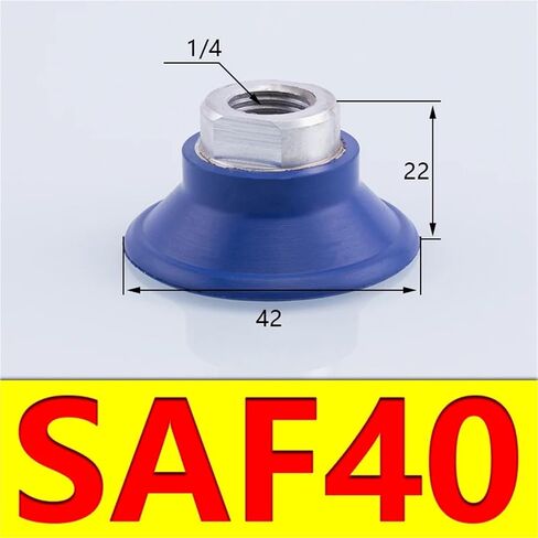1Pcs Corrugated Vacuum Suction Cup Powerful Suction Nozzle Robot Accessories Pneumatic Accessories Silicone Suction Cup SAF(SAF125) in Saudi Arabia