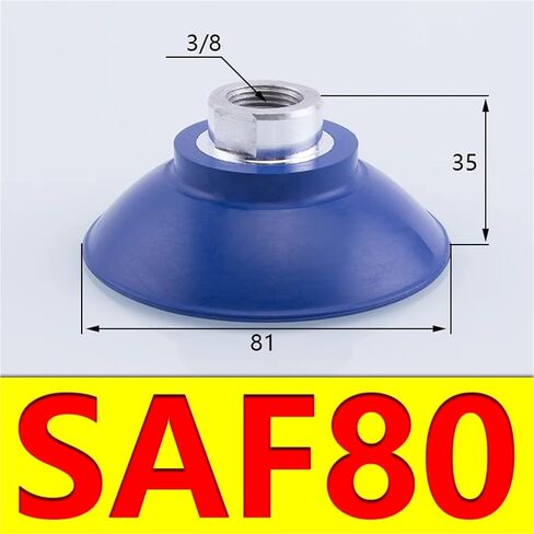 1Pcs Corrugated Vacuum Suction Cup Powerful Suction Nozzle Robot Accessories Pneumatic Accessories Silicone Suction Cup SAF(SAF125) in Saudi Arabia