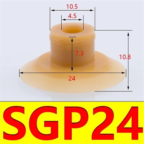 5Pcs Vacuum Suction Cup Strong Suction Pneumatic Accessories Manipulator Accessories Suction Cup Diameter 15/20/24/30/40mm SGP(SGP40) in Kuwait