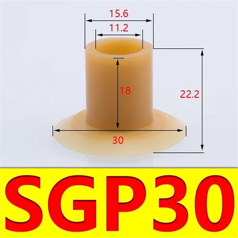 5Pcs Vacuum Suction Cup Strong Suction Pneumatic Accessories Manipulator Accessories Suction Cup Diameter 15/20/24/30/40mm SGP(SGP40) in Kuwait