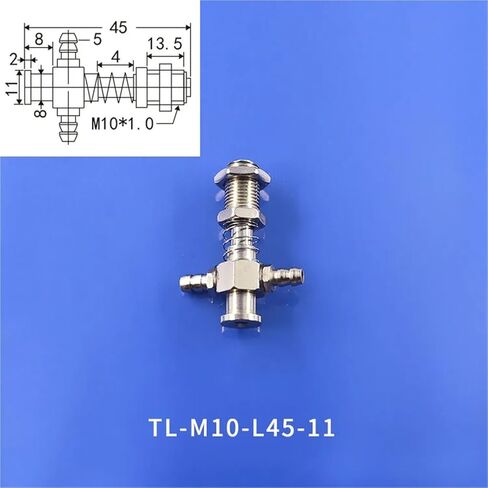 1Pcs Manipulator Accessories Vacuum Suction Cup Side Intake T-Type Pneumatic Element Fixing Bracket(TL-M12-L65-11) in Saudi Arabia