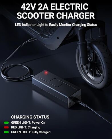 42V 2A ، شاحن سكوتر كهربائي لـ 5th Wheel V30PRO M1 ES09 5LCHM11U ، A1EKEEK A1MAX A1MAX70 و SISIGAD B15 B16 B17 B18 SCOOTERS ، in Saudi Arabia