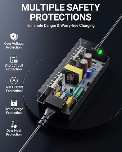 42V 2A ، شاحن سكوتر كهربائي لـ 5th Wheel V30PRO M1 ES09 5LCHM11U ، A1EKEEK A1MAX A1MAX70 و SISIGAD B15 B16 B17 B18 SCOOTERS ، in Saudi Arabia