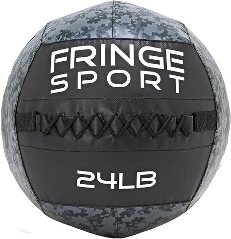 Fringesport Digital Camo Medicine Ball/كرة مرجحة متينة إضافية للقوة والتكييف WODs ، والتدريب plyometric و core ، والكرات النخاعية ، وكرات الشريكة ، والشروط الشريكة ، وتدريبات القلب in Kuwait