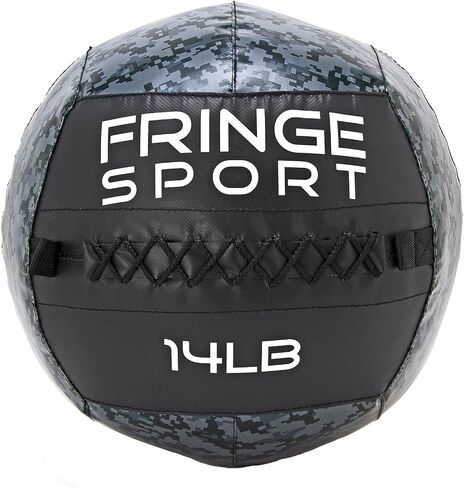 Fringesport Digital Camo Medicine Ball/كرة مرجحة متينة إضافية للقوة والتكييف WODs ، والتدريب plyometric و core ، والكرات النخاعية ، وكرات الشريكة ، والشروط الشريكة ، وتدريبات القلب in Kuwait