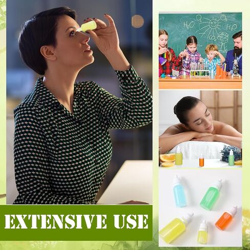50 Pcs Plastic Dropper Bottles Squeezable Eye Liquid Dropper with Caps and Plug for Oil Eye Liquid Storage (10 ml) in Saudi Arabia