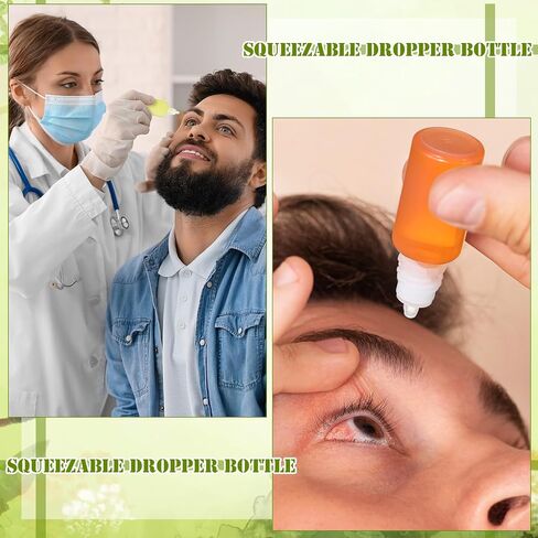 50 Pcs Plastic Dropper Bottles Squeezable Eye Liquid Dropper with Caps and Plug for Oil Eye Liquid Storage (10 ml) in Saudi Arabia