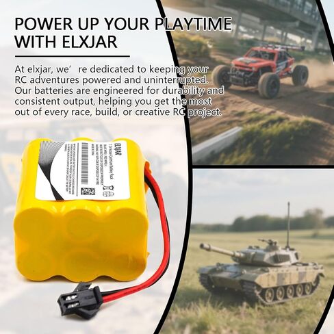 (4 عبوات) 7.2V 1000mAh Ni-CD AA حزمة بطارية مع قابس SM-2P لسيارات RC Trucks Trucks Toy Dearsator in Kuwait