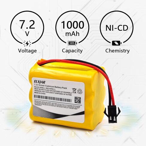 (4 عبوات) 7.2V 1000mAh Ni-CD AA حزمة بطارية مع قابس SM-2P لسيارات RC Trucks Trucks Toy Dearsator in Kuwait