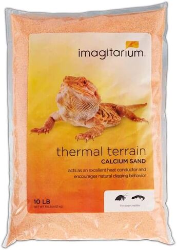 Imagitarium Orange Calsium reptile Sand 10 £ in Kuwait