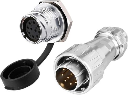 DZ24 third generation aviation 10 core 12 core full metal multi-core signal male and female docking plug-in(12 core single hole) in Kuwait