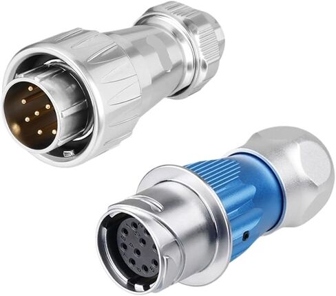 DZ24 third generation aviation 10 core 12 core full metal multi-core signal male and female docking plug-in(12 core single hole) in Kuwait