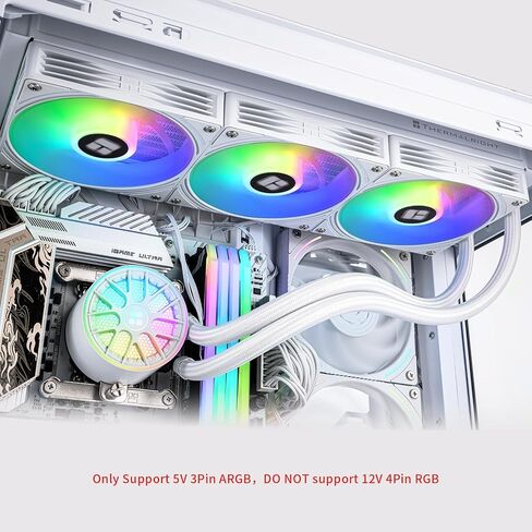 Thermalright Aqua Elite 240 V6 ARGB White-CPU Liquid Cooler, Efficient PWM Controlled Pump,for AM4/AM5,Intel LGA1150/1151/1200/2011/1851/1700,Integrated Water-Cooled Radiator-White in Saudi Arabia