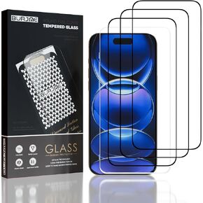 Screen Protector Compatible for iPhone 16 Pro Max Shatterproof Tempered Glass Screen Protector – 6.9 inch Edge Coverage, 9H+ Hardness, Anti Scratch HD Clarity, Bubble Free, Case Friendly (3-Pack) in Saudi Arabia