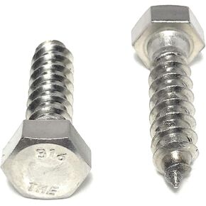 3/8 × 1-1/2 "316 براغي تأخر رأس الفولاذ المقاوم للصدأ براغي تأخر براغي بحرية (10 قطع) in Kuwait