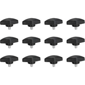 Patikil M8 x 40mm مسامير الإبهام ، 12 PCS 35mm عرض الكربون الفولاذ الصلب مقابض الجناح مسامير التثبي in Kuwait